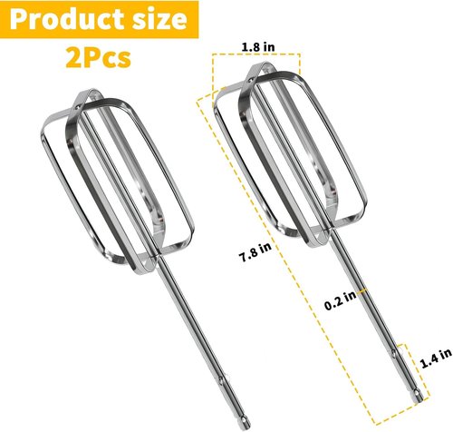 Hamilton Beach Hand Mixer Beaters - Compatible with 62682RZ, 62692, 64699, 62695V Models