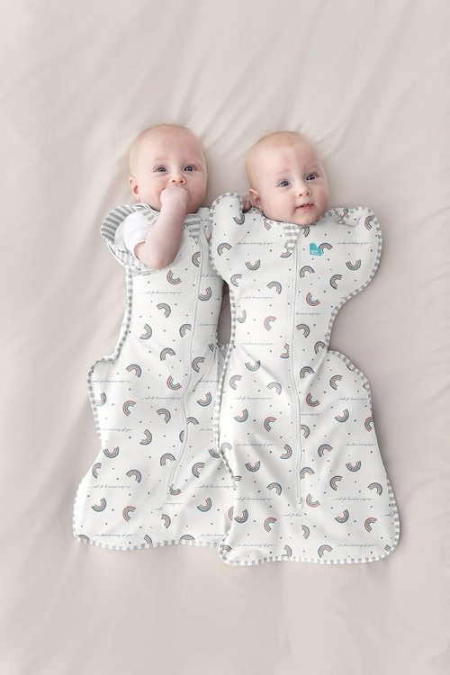 Love To Dream Swaddle UP - Baby Sleep Sack for Self-Soothing | Snug Fit, 1.0 TOG, Newborn 5-8.5lbs, Rainbow Dream