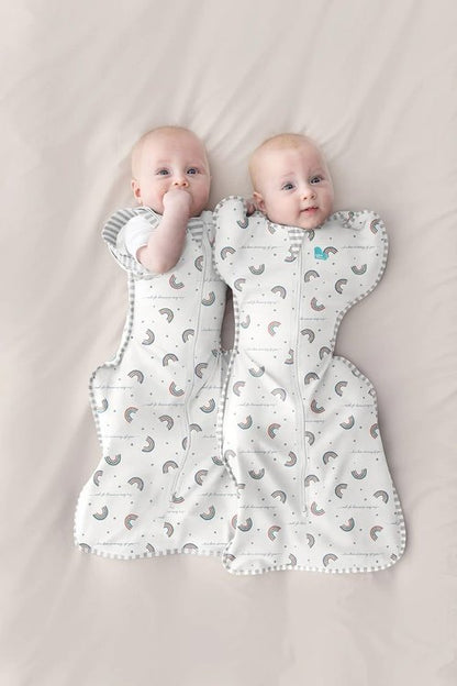 Love To Dream Swaddle UP - Baby Sleep Sack for Self-Soothing | Snug Fit, 1.0 TOG, Newborn 5-8.5lbs, Rainbow Dream