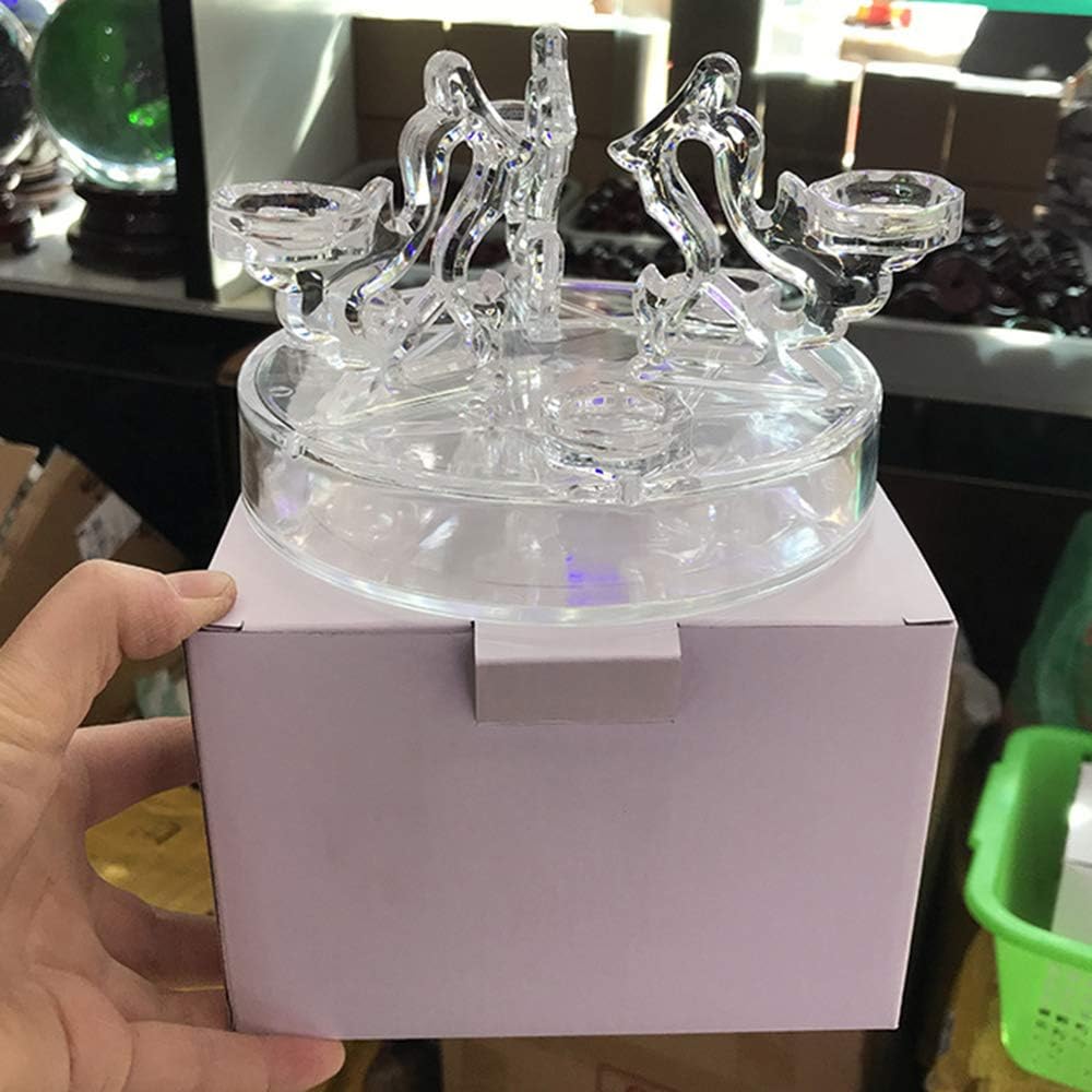 Skiennix Acrylic Crystal Ball Display Stand - Transparent Holder for 7 Glass Spheres | Elegant Desktop Ornament