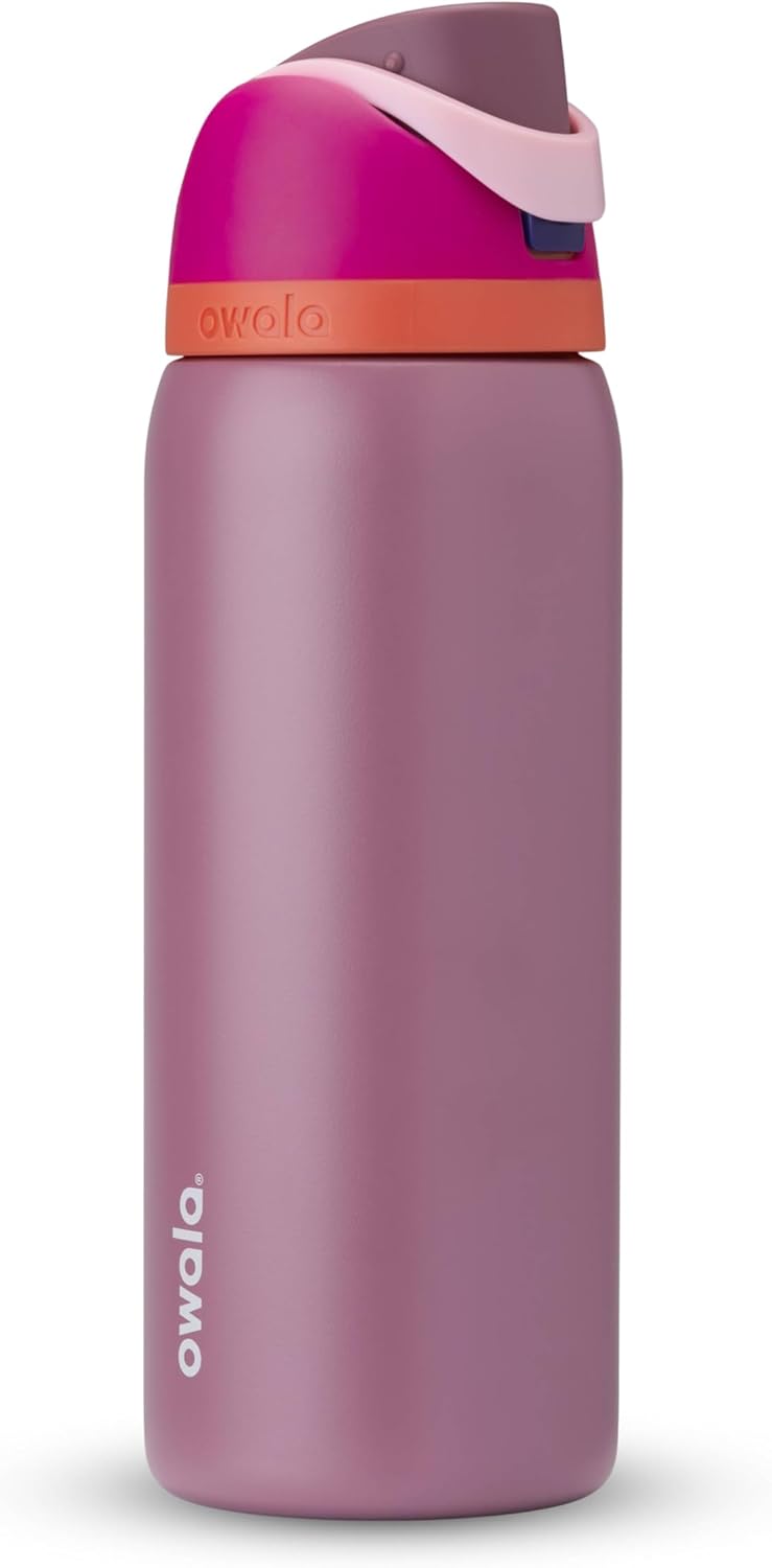 Owala FreeSip Insulated Stainless Steel Water Bottle - BPA-Free, 32 Oz, Travel-Friendly Crown Jewel