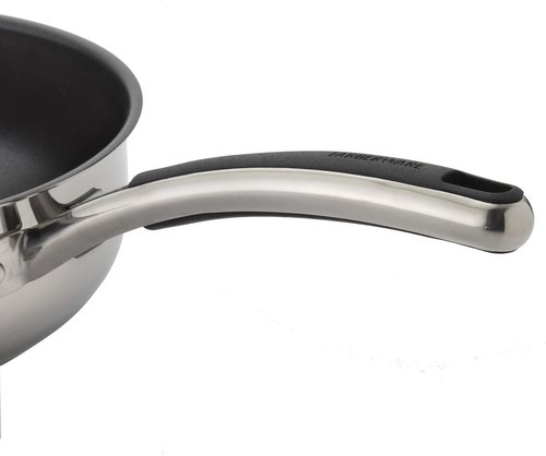 Farberware Millennium Stainless Steel Frying Pan - Nonstick 10 Inch Skillet in Silver