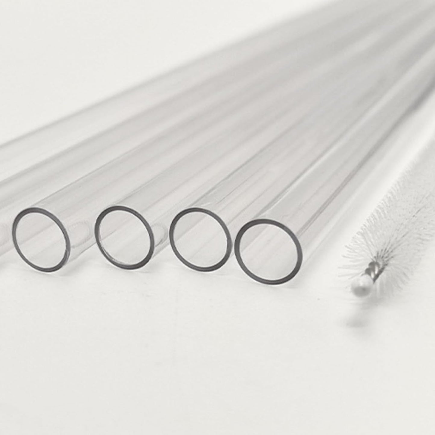 Stanley Clear Straw Set - 4 Replacement Straws + 1 Cleaner Brush for 40 oz & 30 oz Tumbler
