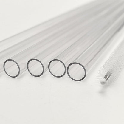 Stanley Clear Straw Set - 4 Replacement Straws + 1 Cleaner Brush for 40 oz & 30 oz Tumbler