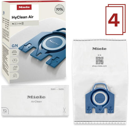 Miele AirClean GN Vacuum Cleaner Bags - 4-Pack for Miele Complete C2 & C3 Models