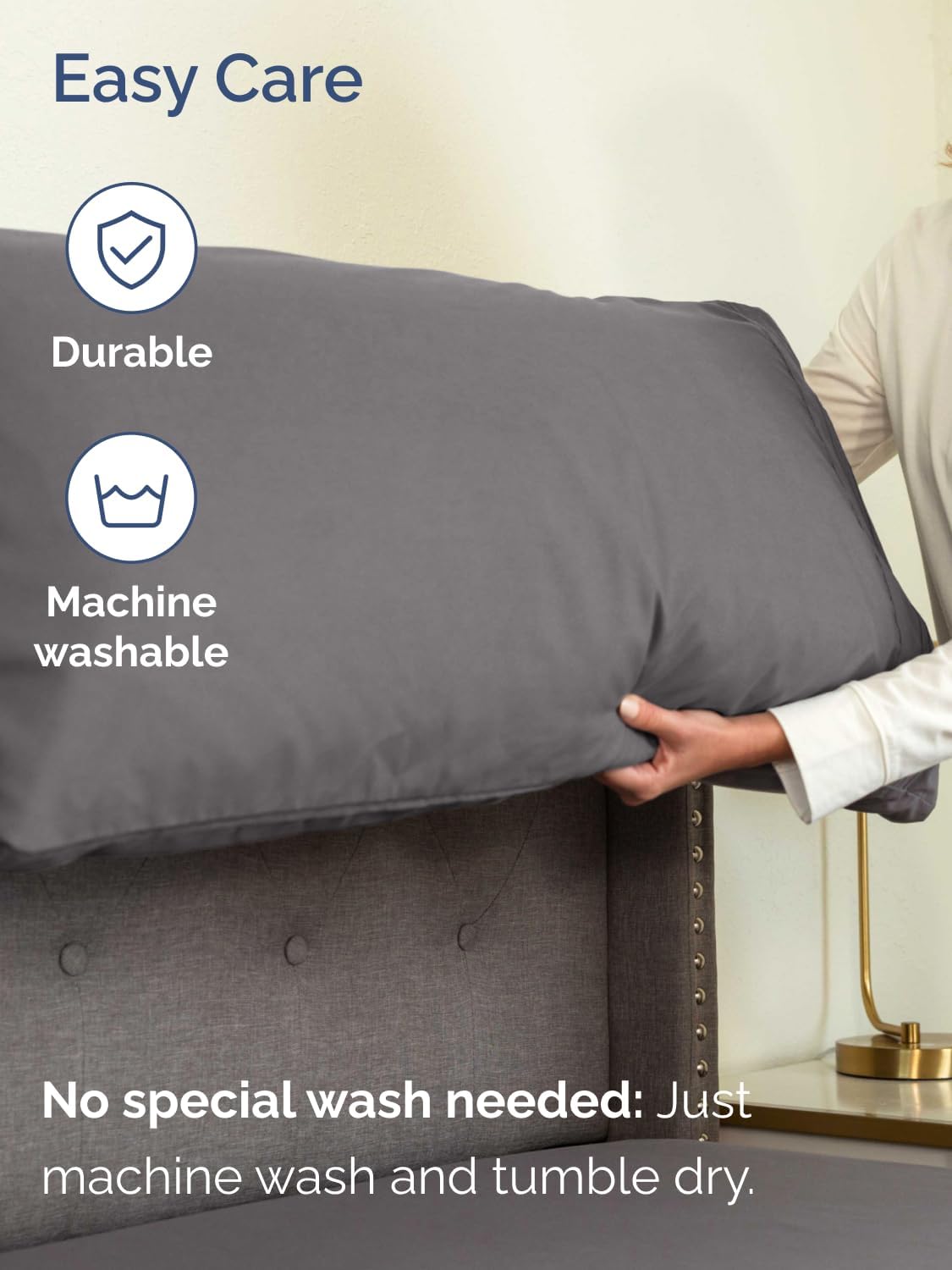Skiennix Extra Deep Cal King Sheet Set - 6 Piece Breathable Cooling Bedding - Soft, Wrinkle-Free Grey