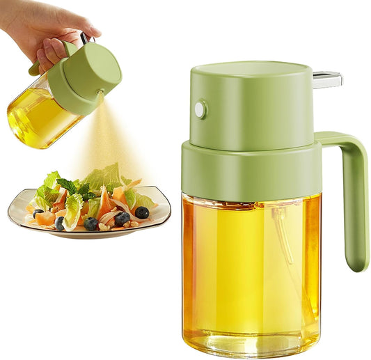 YARRAMATE Mini Oil Sprayer - 6.8 OZ Premium Food-Grade Olive Oil Spray Bottle | Portable Kitchen & BBQ Use (Green)