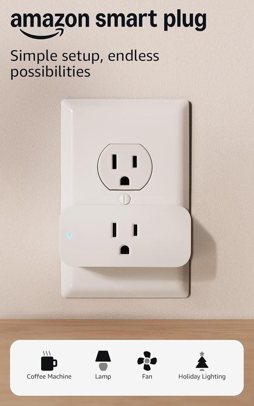 Amazon Smart Plug - Works with Alexa for Easy Setup & Endless Possibilities | 2-Pack