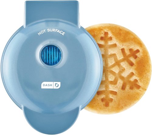 Dash Snowflake Waffle Maker - Fun Blue Design for Perfectly Shaped Waffles