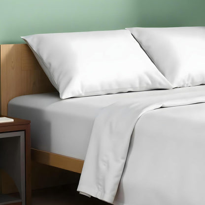 Texas Linen Co. Organic Cotton Percale Sheets - King Size 4-Piece Set | Soft, Crisp & Cooling, GOTS Certified