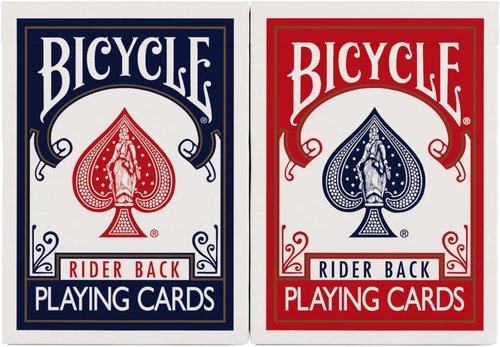 Back Bicycle Playing Cards - Standard Poker Size Deck | Classic Red & Blue 2-Pack for Family Game Night