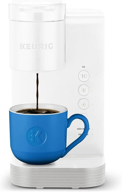 Keurig K-Express Essentials Single-Serve Coffee Maker - Cloud White Finish for Quick Brewing