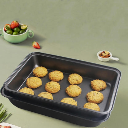 Regine Switzerland Non-Stick Baking Pan Set - 3 Rectangular Cake Pans, 9 x 13 Inch, BPA Free Bakeware