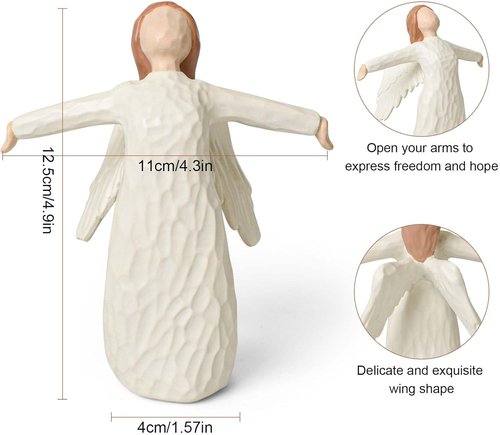 Freedom Angel Figurines - Resin Angel Statue Symbolizing Hope & Acceptance | Perfect Retirement Gift for Women