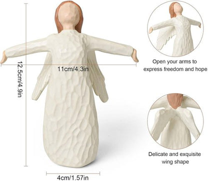 Freedom Angel Figurines - Resin Angel Statue Symbolizing Hope & Acceptance | Perfect Retirement Gift for Women