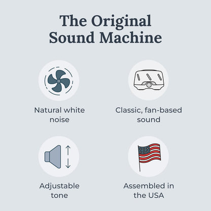 Yogasleep Dohm UNO White Noise Sound Machine - Real Fan for Non-Looping Sound | Travel & Sleep Aid