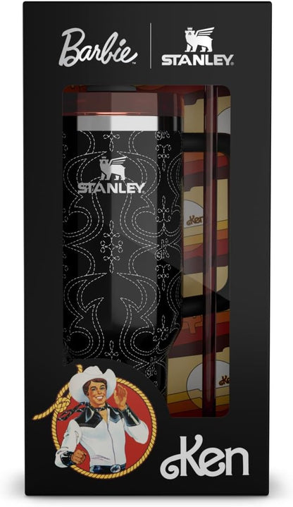Stanley x Barbie™ 40 Oz Quencher - Retro '80s Western Ken Design for Hydration On-the-Go