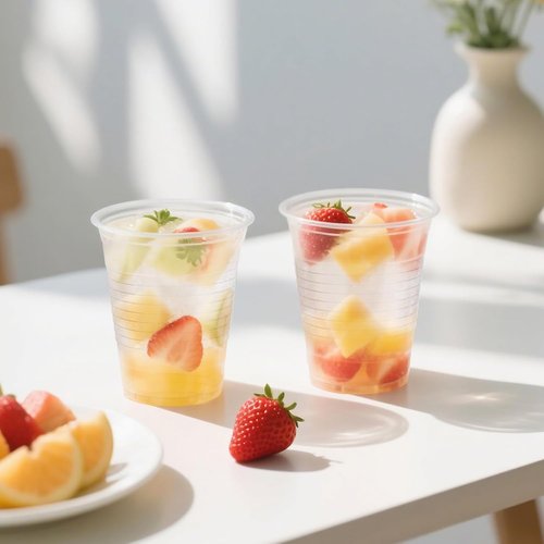 BYSNOW 12 oz Clear Plastic Cups - 300 Count Bulk | Durable Heat-Resistant Cups for Hot Beverages, Soda, Juice