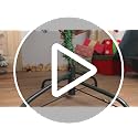Metal Christmas Tree Stand White 24 Inch for Artificial Trees - Adjustable, Sturdy