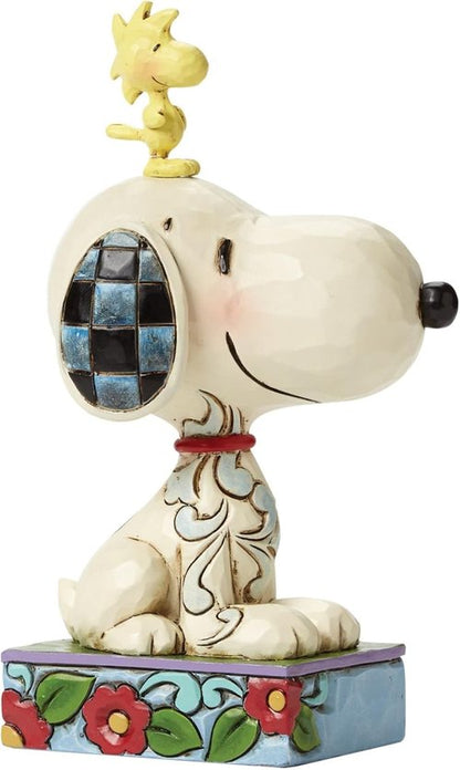 Enesco Peanuts Collection | Jim Shore Snoopy & Woodstock Figurine - Handcrafted 5-Inch Collectible Decor