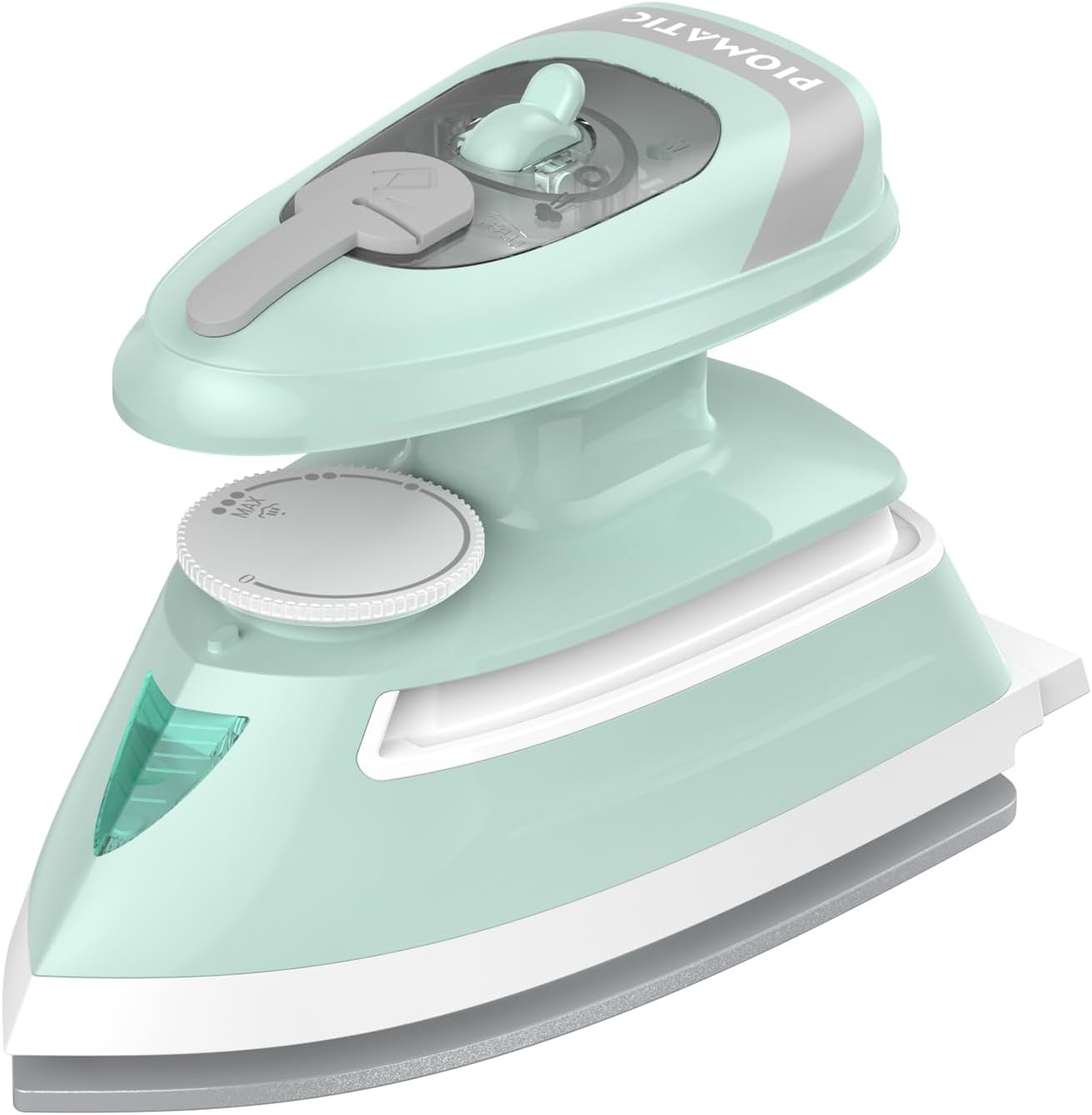 PIOMATIC Mini Travel Steam Iron - Dual Voltage, Temperature Control, Non-Stick Soleplate | Perfect for Sewing & Quilting
