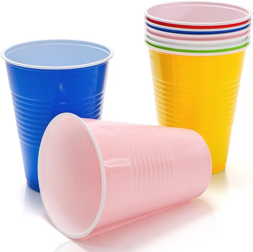 Goaste 240-Pack Colorful 16oz Disposable Plastic Party Cups - Perfect for Events & Gatherings