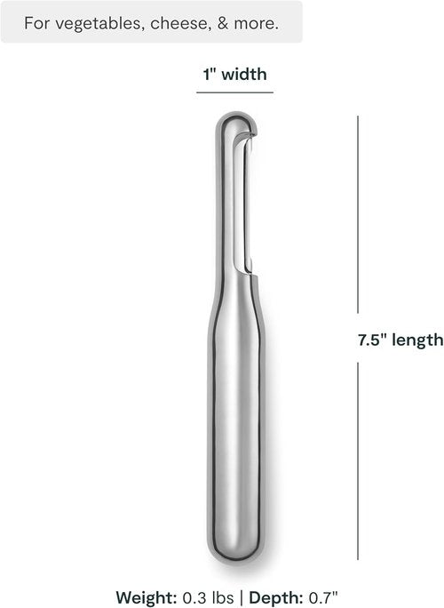 Caraway Vegetable Peeler - Ergonomic Non-Toxic Stainless Steel Kitchen Tool - Essential for Cooking