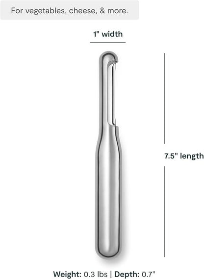 Caraway Vegetable Peeler - Ergonomic Non-Toxic Stainless Steel Kitchen Tool - Essential for Cooking