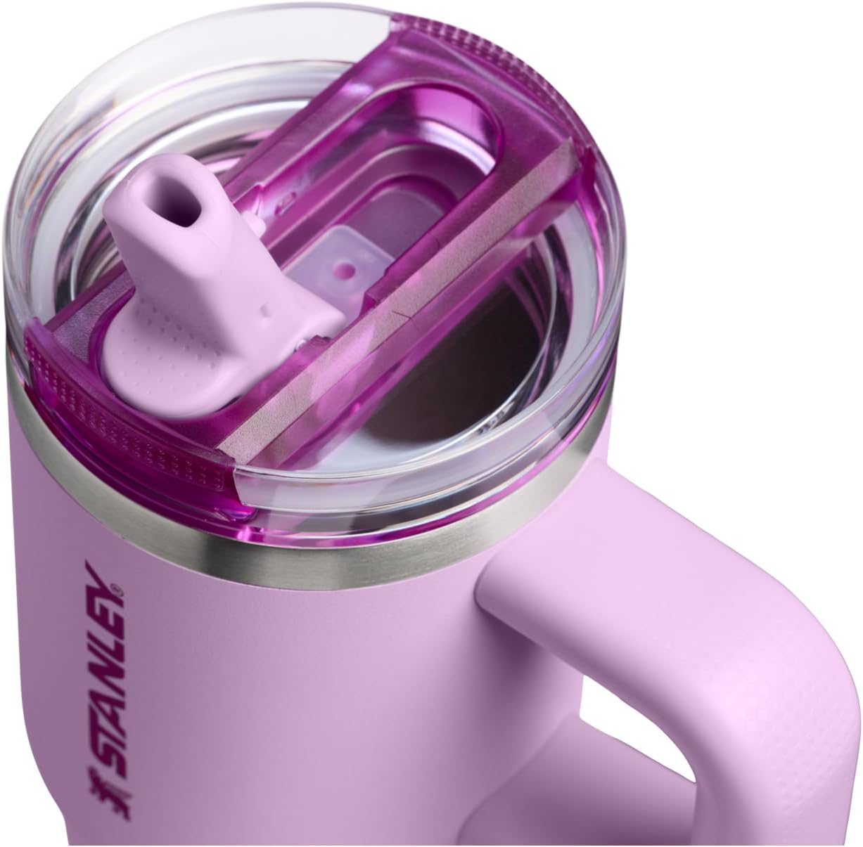 STANLEY Quencher ProTour 14 oz Tumbler - Leakproof Lid, Built-In Straw & Handle | Insulated, BPA-Free, Soft Orchid