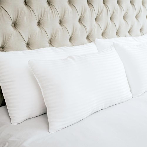 Houseify Tuck Me In Pillow Co. Down Alternative Pillows - Hypoallergenic Queen Size Set of 2 | Premium Breathable Comfort for Side and Back Sleepers