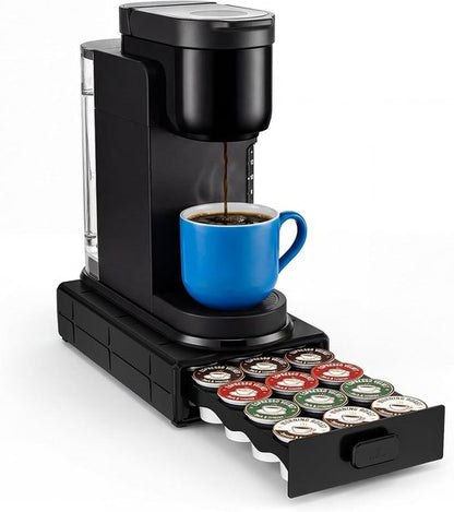 EVERIE Coffee Pod Organizer - Compact Drawer for 18 K-Cup Pods | Easy-Access Design for Small Spaces