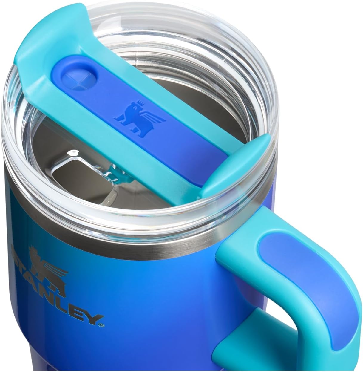 STANLEY Quencher H2.0 Tumbler - 20 oz Insulated Stainless Steel Cup with Handle & Straw | BPA-Free | Sea Glass Aura