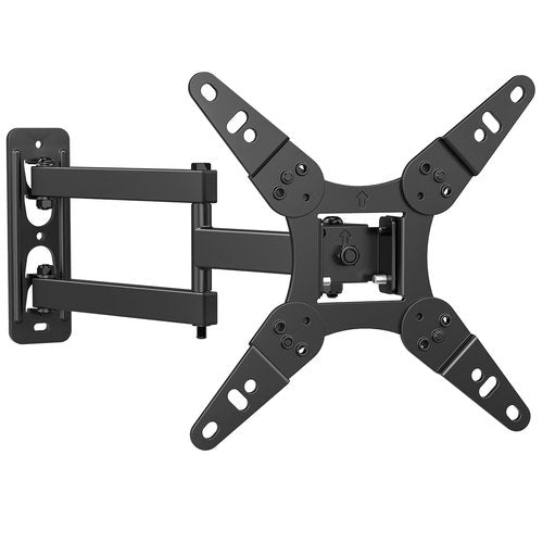 IWORKBOARD 32+ 40 inch Full Motion TV Wall Mount for 13-43" TVs & Monitor, 360° Rotating Small TV Mount Bracket, Articulating Swivel Tilting Extension, Max VESA 200x200mm, Single Studs, 55 lbs