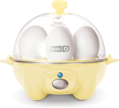 Dash Rapid Egg Cooker - Versatile Boiler, Poacher & Steamer - Holds 7 Eggs, Includes Recipe Guide - Yellow
