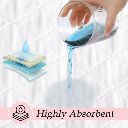 AbsorbEase® Washable Underpads - Heavy Absorbency Reusable Incontinence Pads for All Ages | Waterproof (34" x 36", Pack of 4)