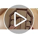 Wooden Cross Church Shelving - Hanging Display Floating Shelves for Religious Decor