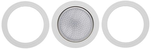 Bialetti Replacement Gaskets and Filter for 1 Cup Moka / Break / Dama / Mini Express Espresso Makers (1-CUP Size)