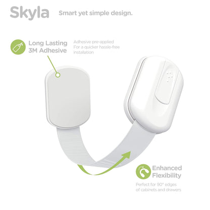 SKYLA HOMES Baby Locks - 8-Pack Child Safety Cabinet Proofing with 3M Adhesive | Easy Install, No Screws Needed