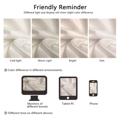 Silk Pillow Cases 2 Pack, Mulberry Silk Pillowcases Standard Set of 2, Health, Smooth, Anti Acne, Beauty Sleep, Both Sides Natural Silk Satin Pillow Cases for Women 2 Pack with Zipper for Gift,White
