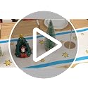 Jewish Christmas Table Runner Menorah Star of David Hanukkah Holiday Decor 13x36 Inch