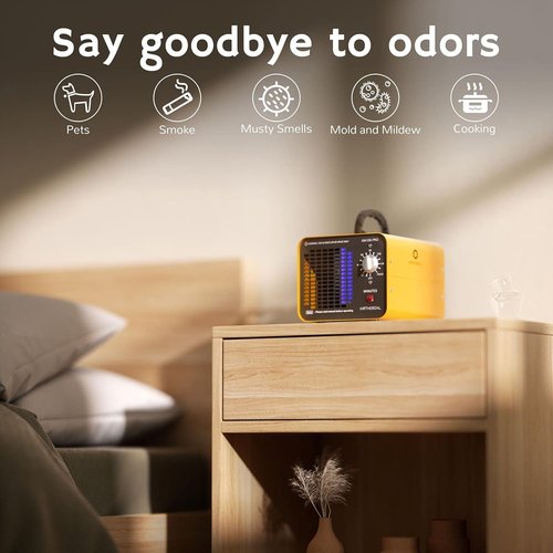 Airthereal MA10K-PRO Ozone Generator - High Capacity Odor Remover for 3500+ Sq Ft | Yellow Home Ionizer