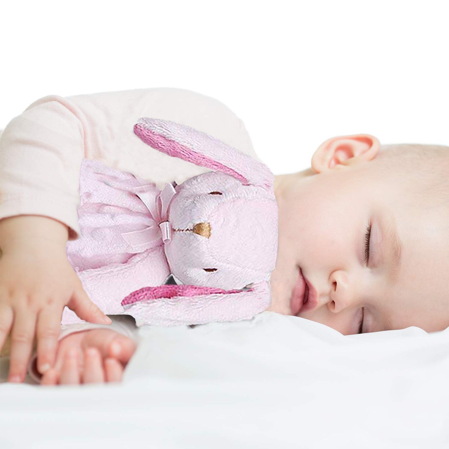 Pro Goleem Elephant & Bunny Security Blanket - Soft & Cuddly 16-Inch Comfort Toy