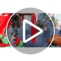 Christmas Bike Decorations Set with Tassel Garlands Streamers and Bows - 23 Pieces