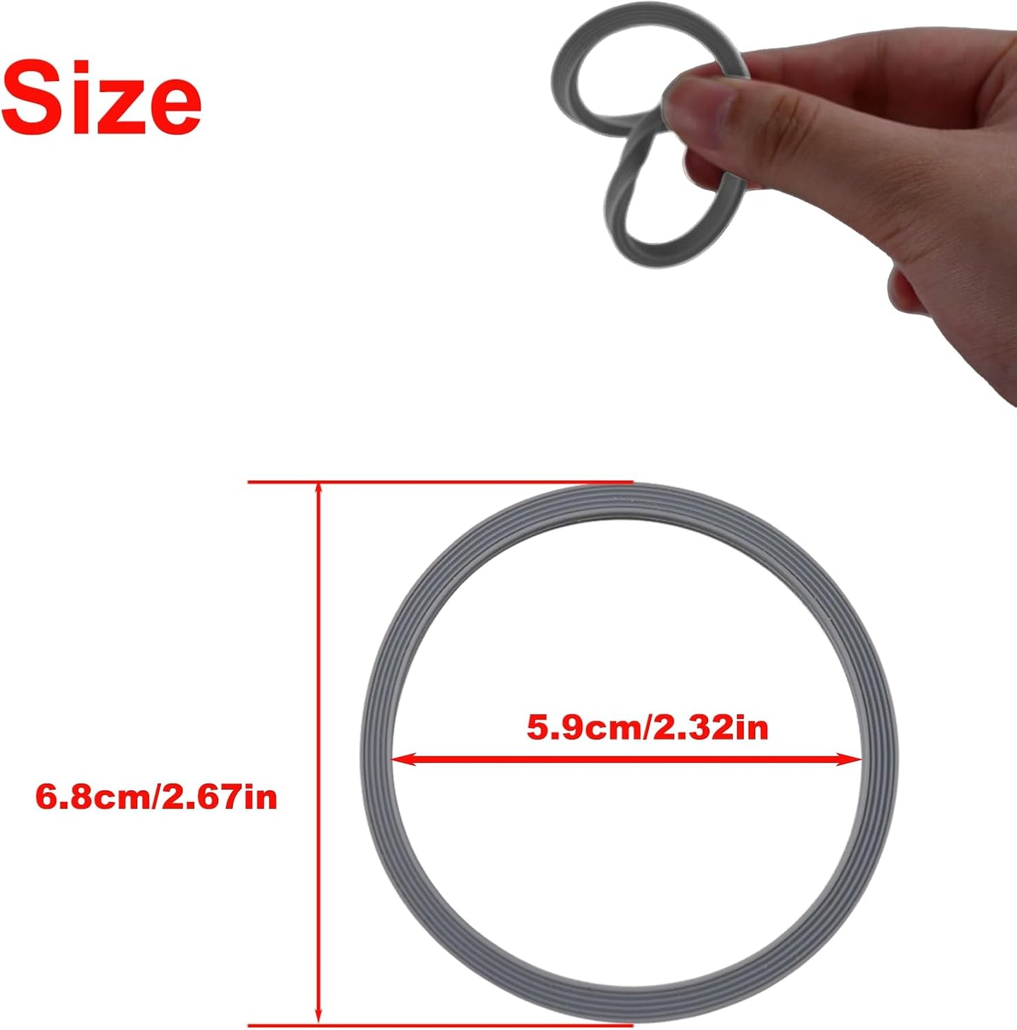 Owala FreeSip Replacement Water Bottle Gaskets - 6 Pcs Silicone Lid Seal Accessories