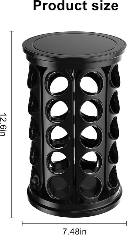 CEHNCEH K Cup Holder - 360-Degree Coffee Pod Carousel Organizer for 40 Keurig K-Cup Pods | Black