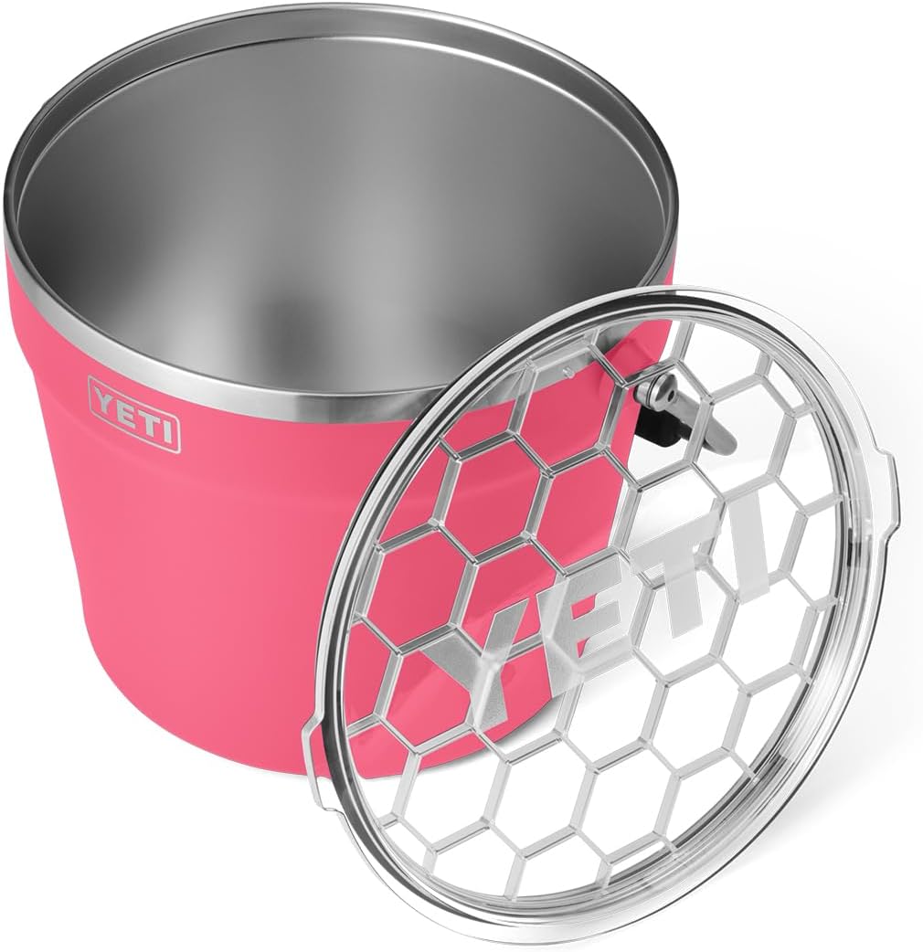 YETI Beverage Serving Set, (1) Wine Chiller, and (1) Beverage Bucket, Tropical Pink