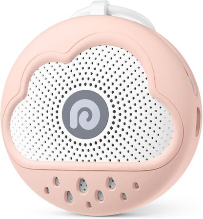 Dreamegg White Noise Machine - Portable Sound Device with 21 Soothing Sounds & Safe Silicone Cover | Pink