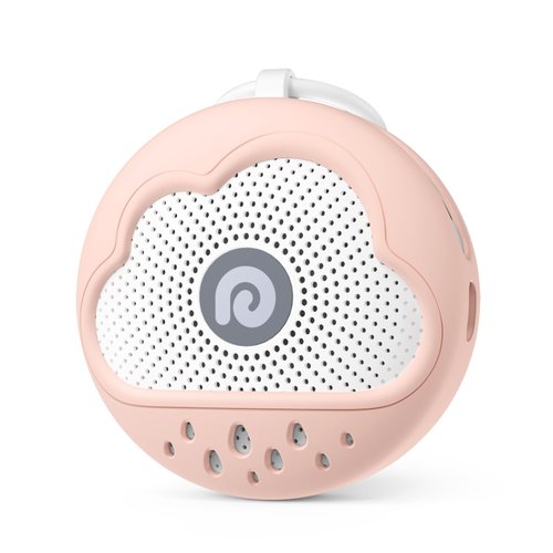 Dreamegg White Noise Machine - Portable Sound Machine Baby with Safe Silicone Cover, Features Powerful Battery, 21 Soothing Sound, Noise Canceling for Sleeping, Baby Registry Gift, Nursery(Pink)