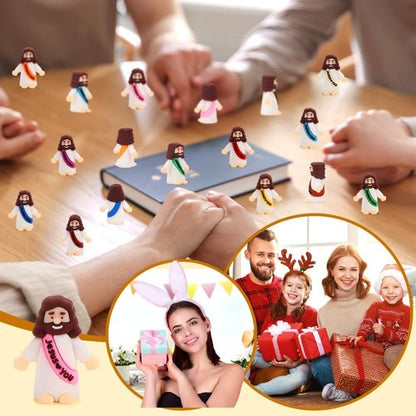 Little Jesus Figures by [Brand Name] - Mini Jesus Figurines for Crafts | 100 Pcs in 10 Colors