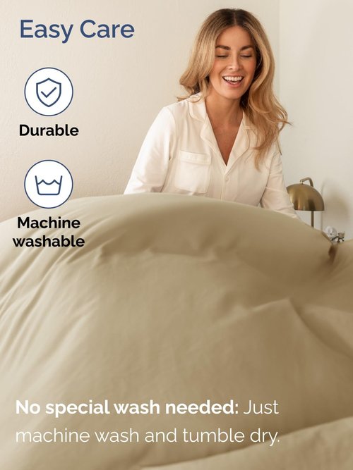 Extra Deep Full Sheet Set - 6 Piece Breathable and Cooling Sheets - Hotel Luxury Bedding for Women, Men, Kids & Teens - Easy & Secure Fit - Soft, Wrinkle Free and Comfy - Extra Deep Pockets - Beige